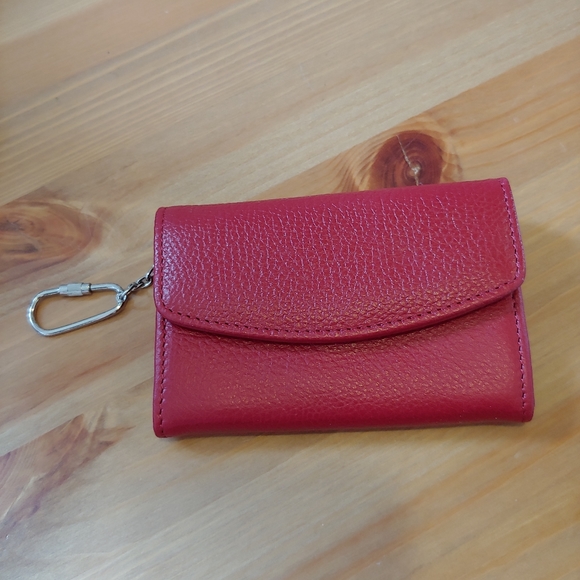 Talbots Handbags - Talbots Red Tri-fold wallet